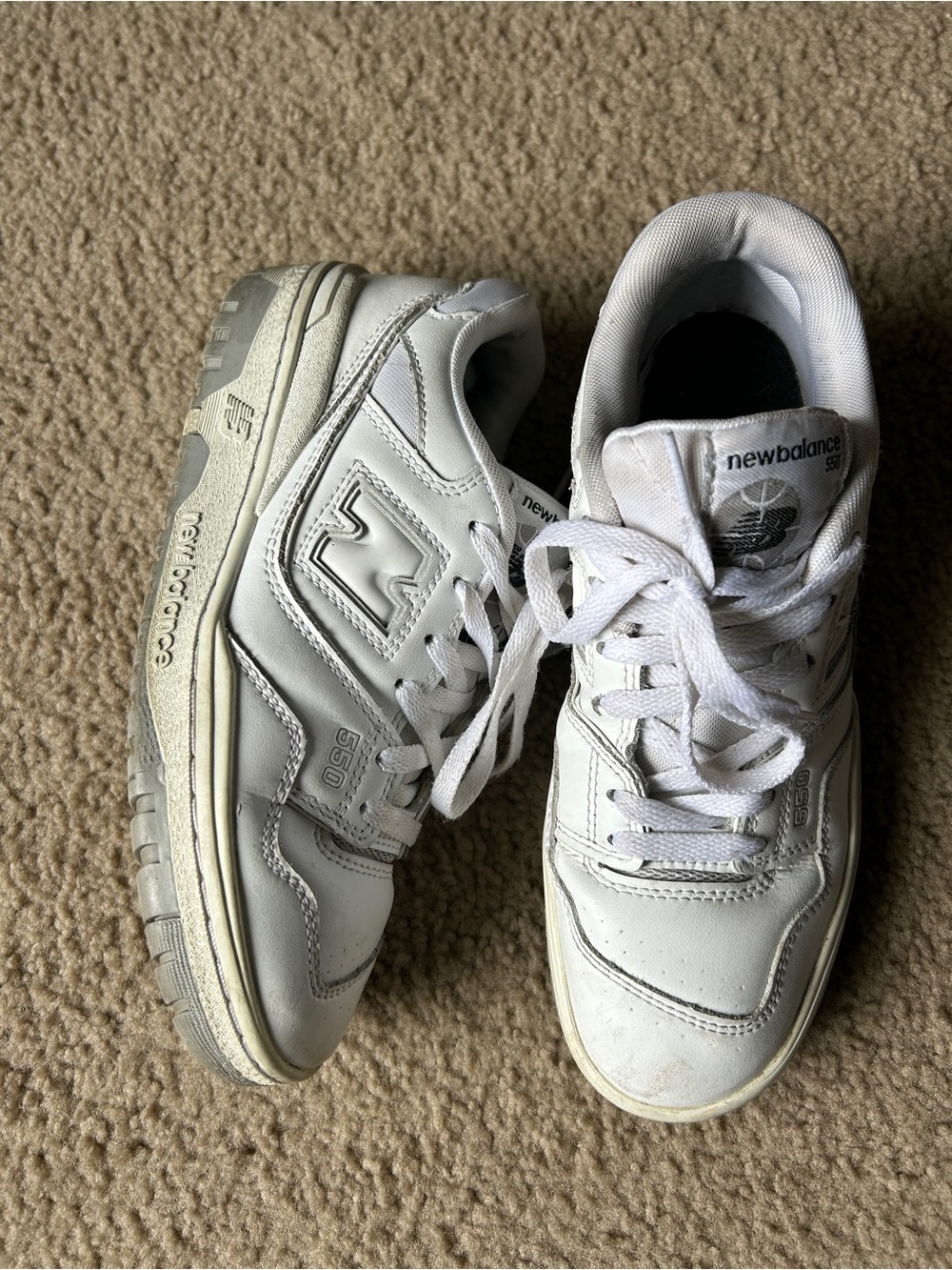New Balance White 550 Sneakers